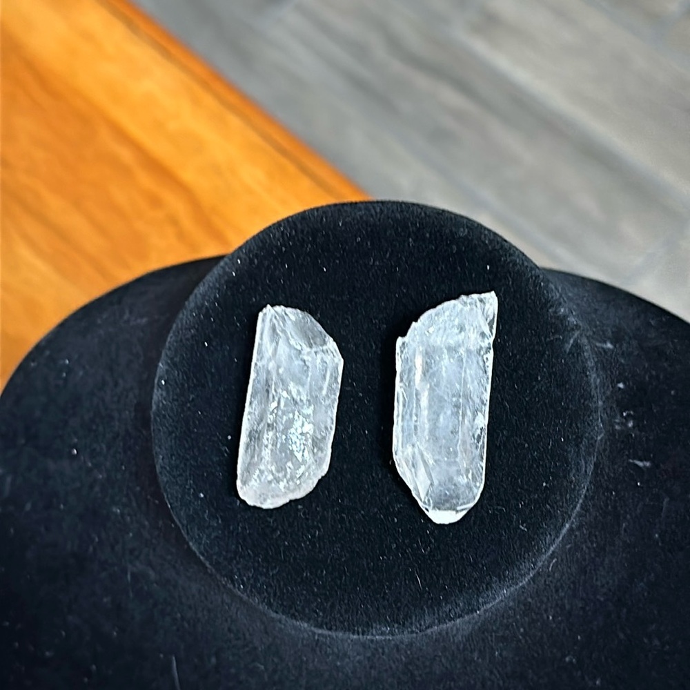 Pocket crystals. Clear. 1 3/4”.